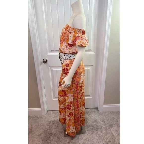 Free People Multi Colored Off Shoulder Jumpsuit - Picture 8 of 9